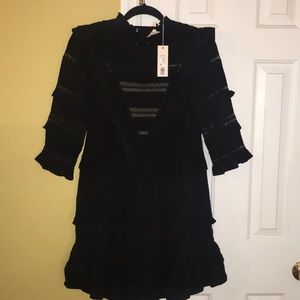 New Smashing Silk and Lace Rebecca Taylor Dress